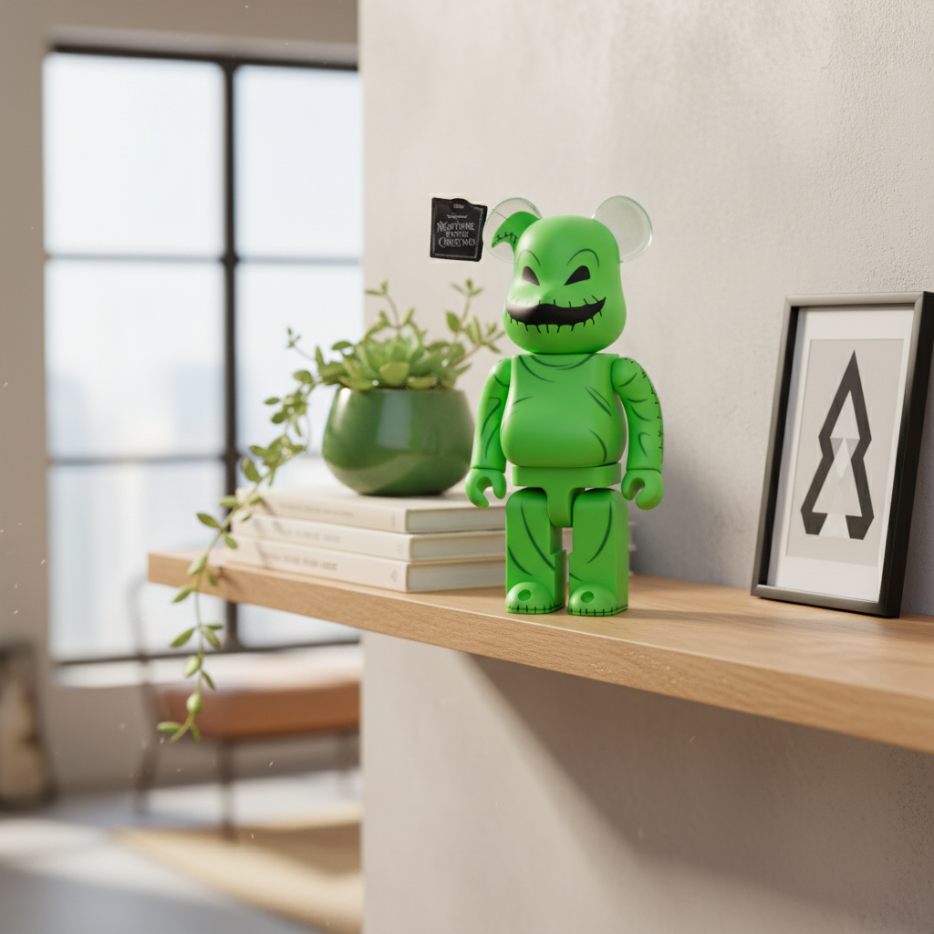 400% Bearbrick - Oogie Boogie (Nightmare Before Christmas)