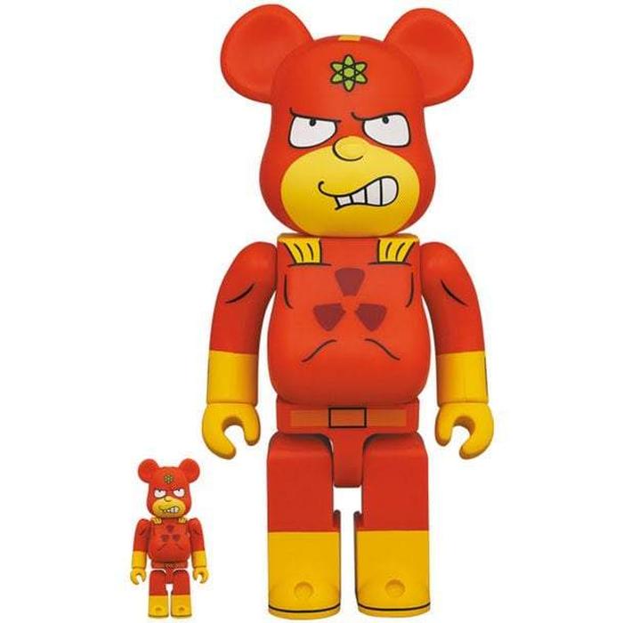 400% & 100% Bearbrick sæt - Radioactive Man (The Simpsons)