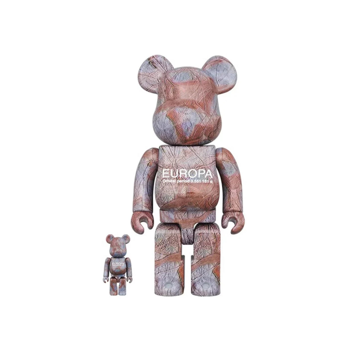 100% & 400% Bearbrick sæt - Europa (NASA)
