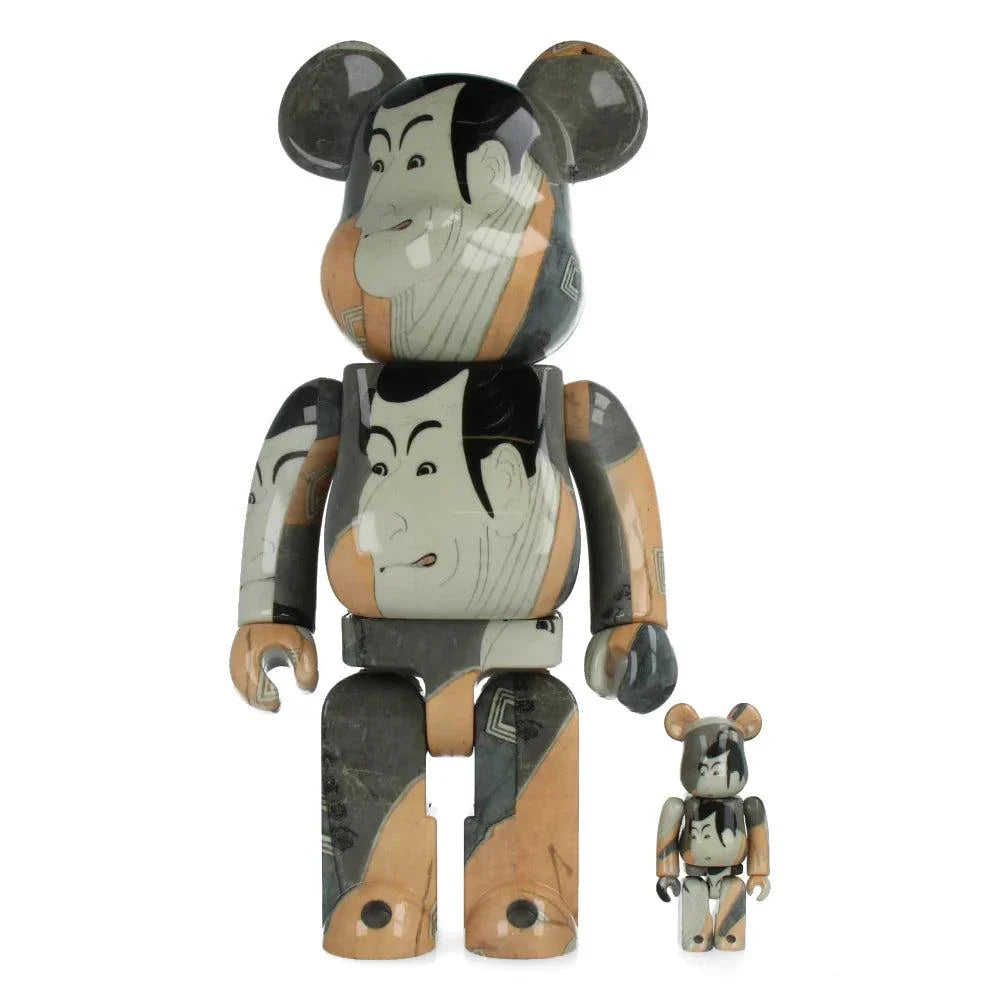 400% & 100% Bearbrick sæt – Toshusai Sharaku Ichikawa Ebizo IV