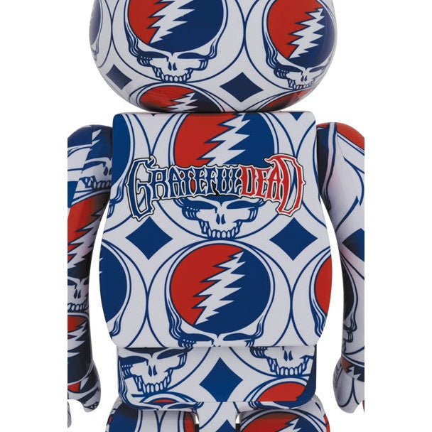 Conjunto de Bearbrick 400% y 100% - Grateful Dead (Steal Your Face)