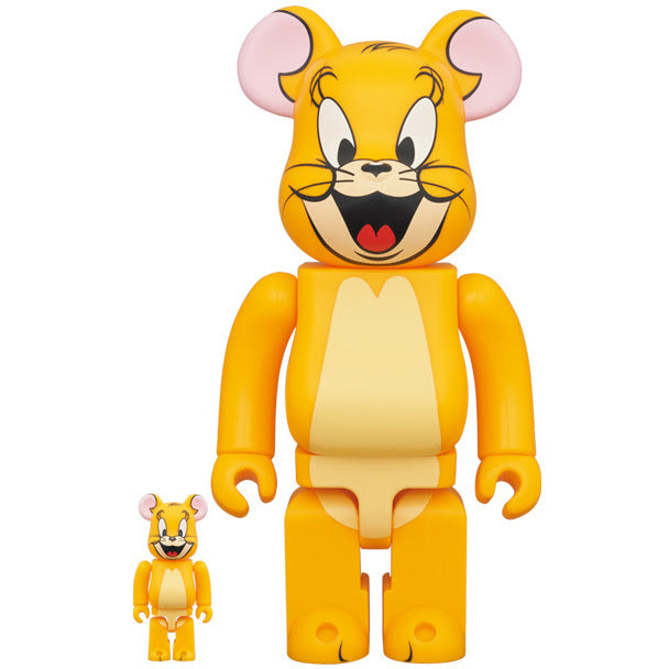 Bearbrick 400% y 100% set - Jerry Color Clásico (Tom & Jerry)