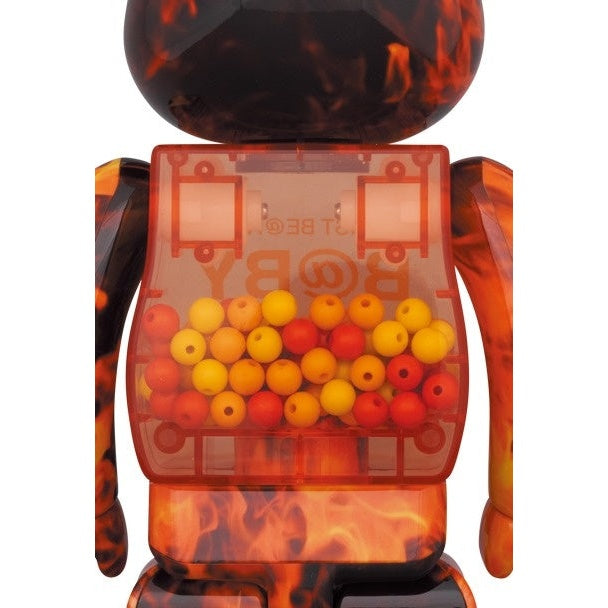 400% & 100% Bearbrick set - My First Bearbrick Baby (Flame)