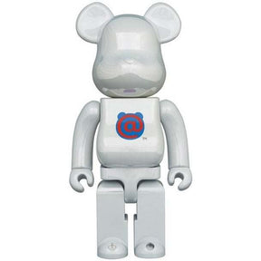 400% Bearbrick - Bearbrick Logo - 1st Model (White Chrome), 