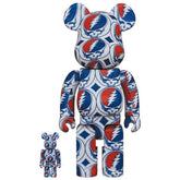400% & 100% Bearbrick sæt - Grateful Dead (Steal Your Face)-Medicom Toy-Bearbrick
