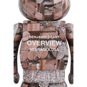 400% & 100% Bearbrick sæt - Nebraska Overview (Benjamin Grant)-Medicom Toy-Bearbrick