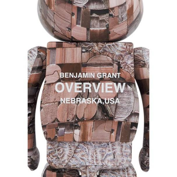 400% & 100% Bearbrick sæt - Nebraska Overview (Benjamin Grant)-Medicom Toy-Bearbrick