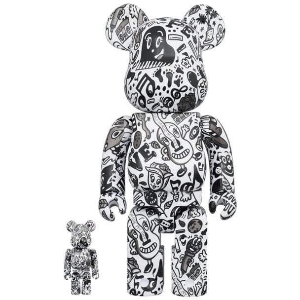 400% & 100% Bearbrick sæt - Chocomoo, 