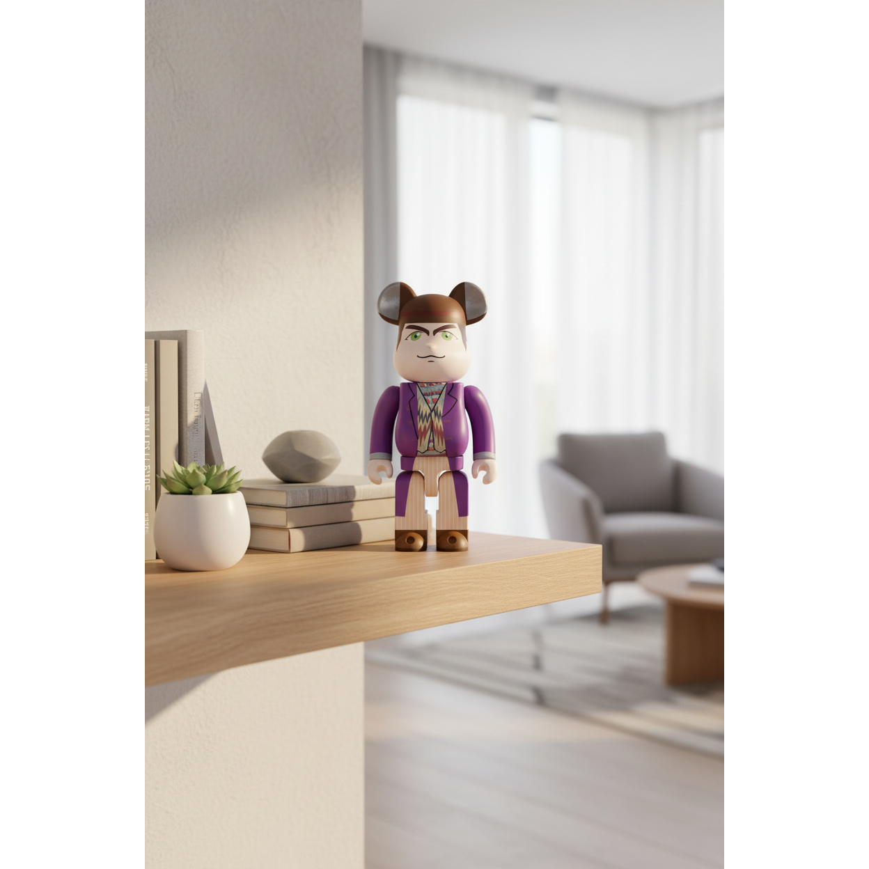 400% Bearbrick - Willy Wonka-Medicom Toy-Bearbrick
