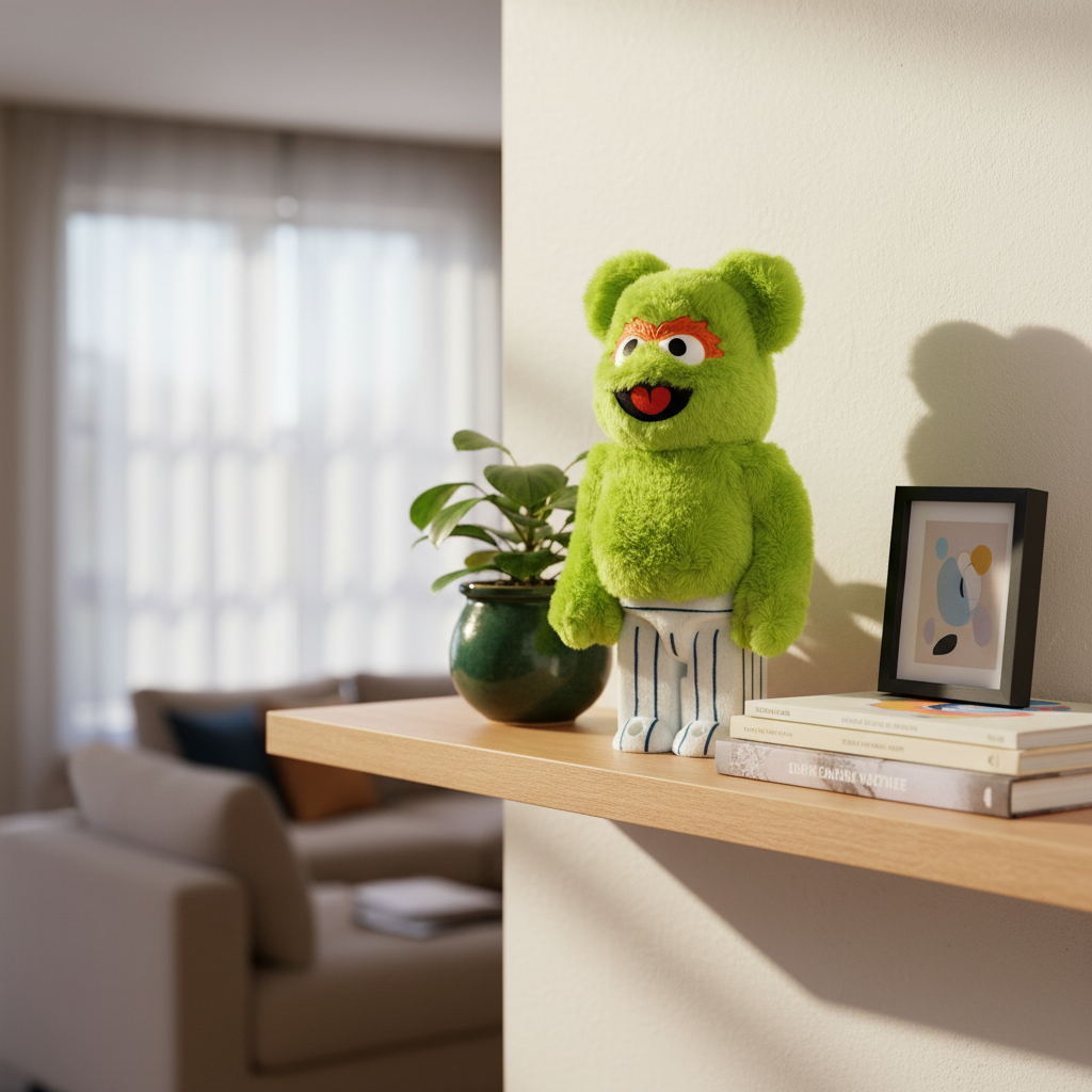 Set Bearbrick 400% & 100% - Oscar The Grouch - Edición Disfraz (Barrio Set Bearbrick 400% & 100% - Oscar The Grouch - Edición Disfraz (Barrio