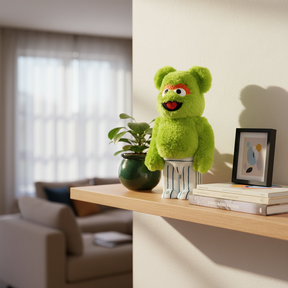 400% & 100% Bearbrick sæt - Oscar The Grouch - Costume Edition (Sesame Street)