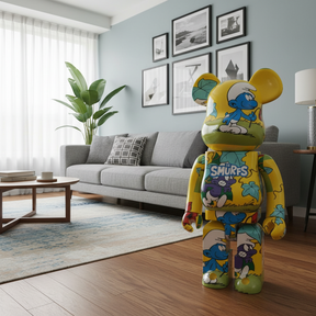 1000% Bearbrick - The Purple Smurf (The Smurfs)-Medicom Toy-Bearbrick