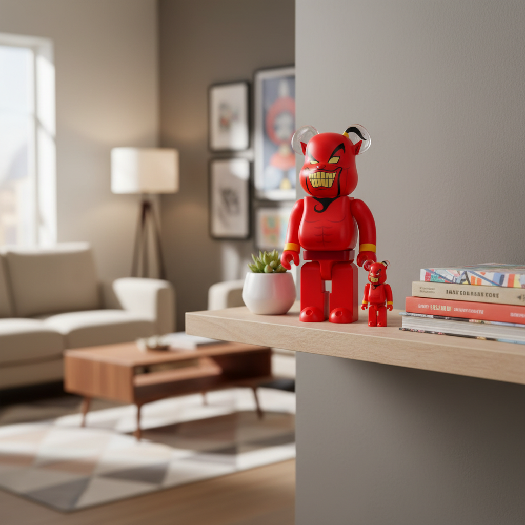 400% & 100% Bearbrick set - Jafar (Disney Aladdin)-Medicom Toy-Bearbrick