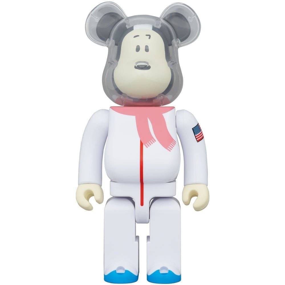 400% Bearbrick - Astronaut Snoopy (Peanuts)-Medicom Toy-Bearbrick