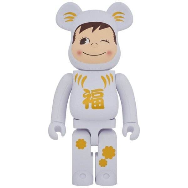 1000% Bearbrick - Daruma x Poko-chan (White // Harmony), 