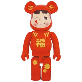 1000% Bearbrick - Daruma x Peko-chan (Red // Luck), 
