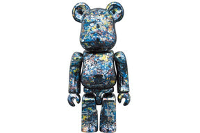 Set Bearbrick 400% y 100% – Jackson Pollock Studio (Versión Chrome)