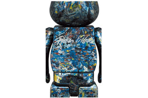 Set Bearbrick 400% y 100% – Jackson Pollock Studio (Versión Chrome)