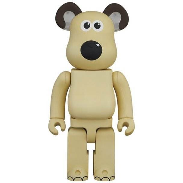 400% & 100% Bearbrick sæt - Gromit (Wallace & Gromit), 