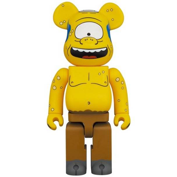 400% & 100% Bearbrick sæt - Cyclops (The Simpsons), 