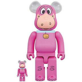 400% & 100% Bearbrick sæt - Dino (The Flintstones)-Medicom Toy-Bearbrick