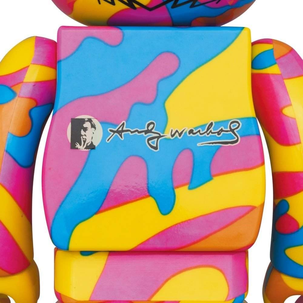 400% & 100% Bearbrick Sæt - Andy Warhol (Special Edition BWWT 3)-Medicom Toy-Bearbrick