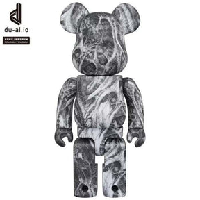 400% Bearbrick - Brandon Holt figure with dark thematic and monochromatic style design.