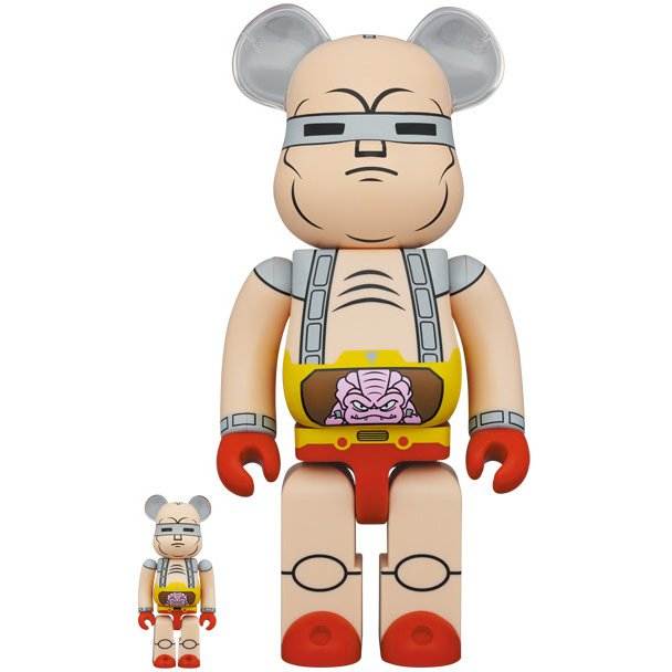 400% & 100% Bearbrick Sæt - Krang's Robot (Teenage Mutant Ninja Turtles)-Medicom Toy-Bearbrick