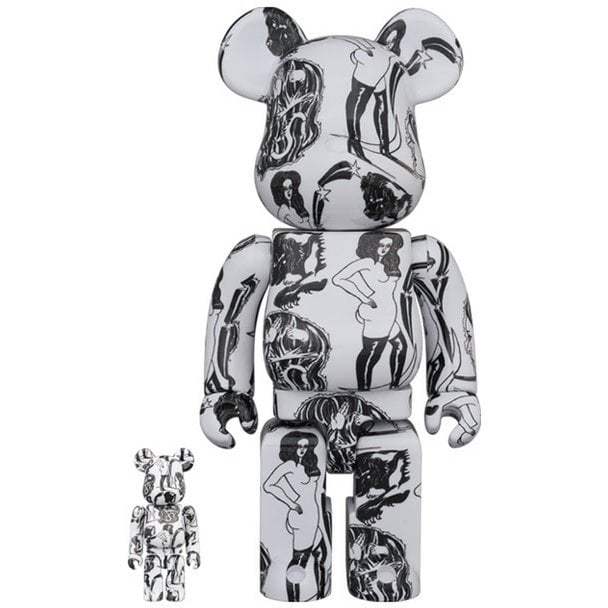 400% & 100% Bearbrick sæt - Planet (Saiko Otake), 