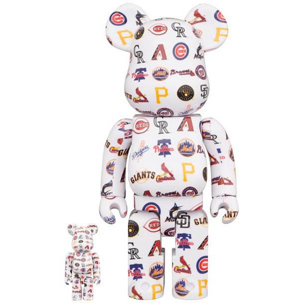 400% & 100% Bearbrick sæt - MLB National League, 