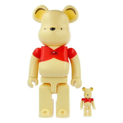 Set Bearbrick 400% y 100% - Winnie the Pooh (Original)