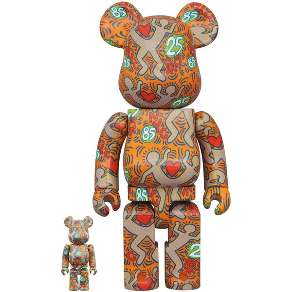 400% & 100% Bearbrick Set - Keith Haring v12 (BWWT 3)
