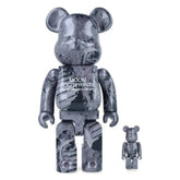 400% & 100% Bearbrick Set - Moon Footprints (NASA)