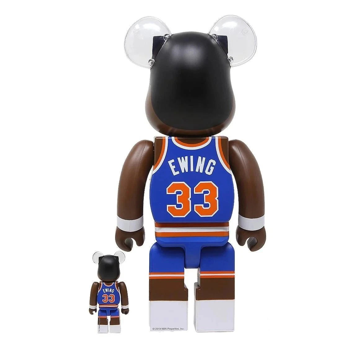 100% & 400% Bearbrick Sæt – Patrick Ewing (New York Knicks)-Medicom Toy-Bearbrick