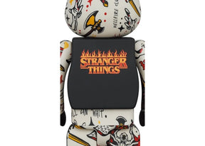 400% & 100% Bearbrick Set - Hellfire Club (Stranger Things)-Medicom Toy-Bearbrick