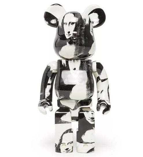 Bearbrick 1000% - Andy Warhol (Doble Mona Lisa)
