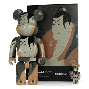 400% & 100% Bearbrick sæt – Toshusai Sharaku Ichikawa Ebizo IV