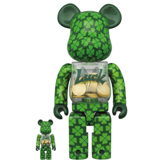 400% & 100% Bearbrick set - LUCK (Skydance Animation)