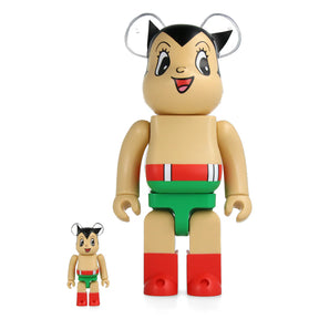 Set de Bearbrick 100% y 400% - Astro Boy (Primera versión de color)
