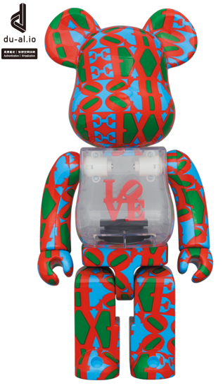 Bearbrick 400% - Robert Indiana - LOVE