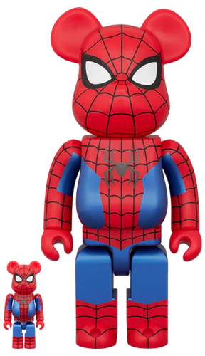 100% & 400% Bearbrick - Spider-Man (FINAL SUIT)