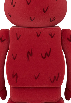 400% & 100% Bearbrick Set - Elmo (Flocked)