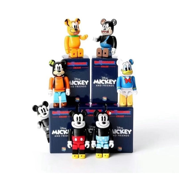 Bearbrick 100% Caja sorpresa Chase Series - Mickey y sus amigos