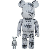 Set de Bearbrick 400% y 100% - Andy Warhol (Elvis Presley)