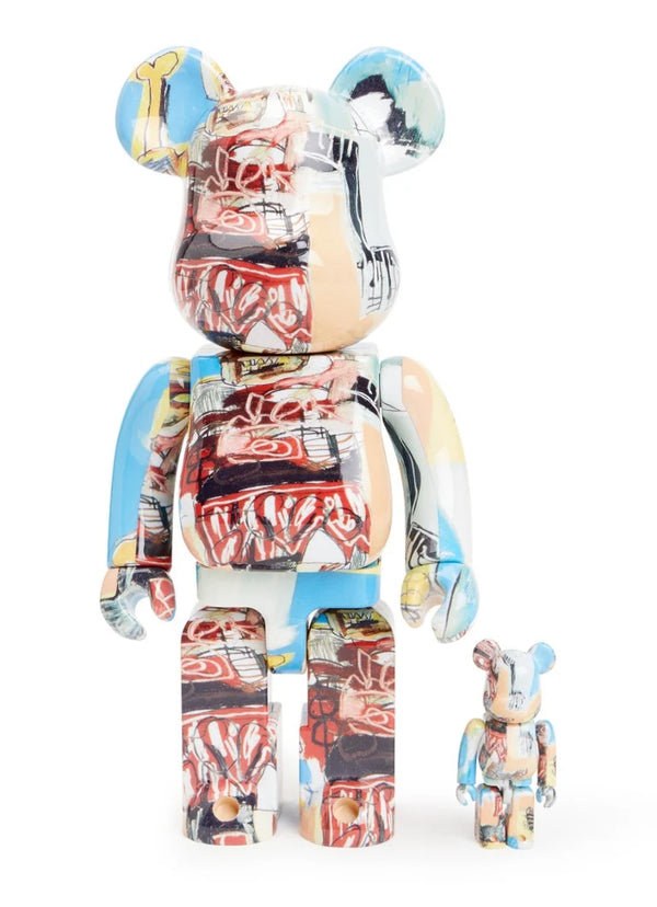 400% & 100% Bearbrick Set – Jean-Michel Basquiat #6-Medicom Toy-Bearbrick